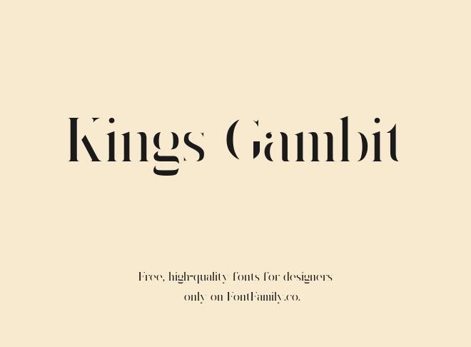 Kings Gambit Font
