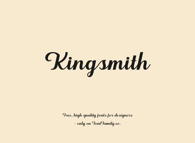 Kingsmith Font