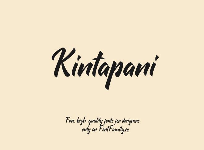 Kintapani Font