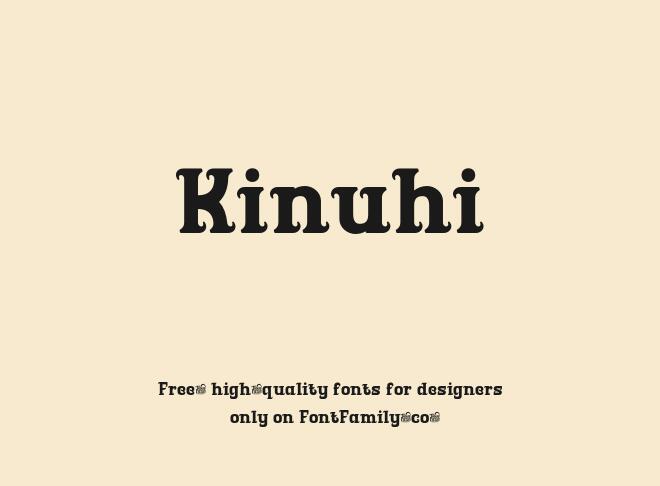 Kinuhi Font