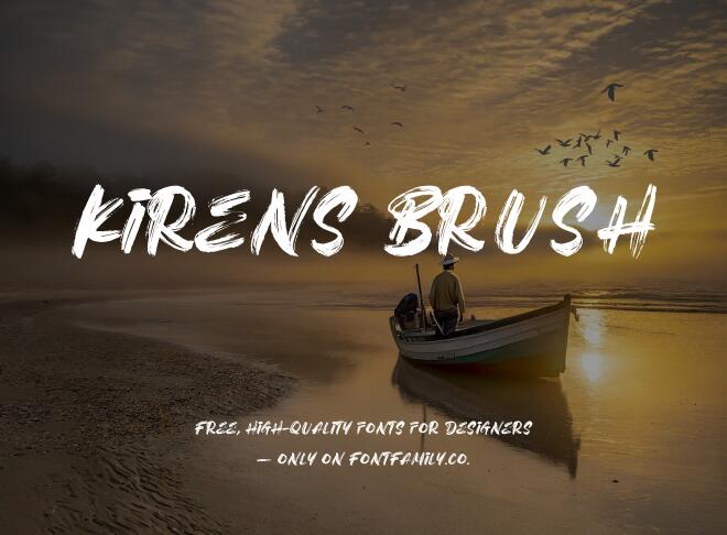 Kirens Brush Font