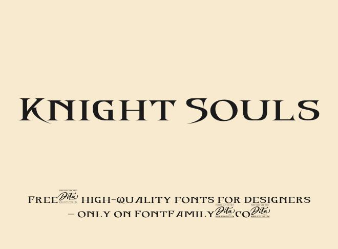 Knight Souls Font