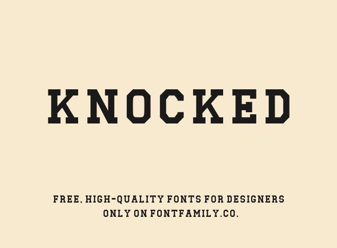 Knocked Font