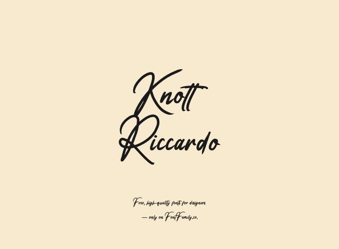 Knott Riccardo Font