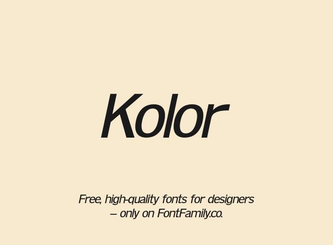 Kolor Font