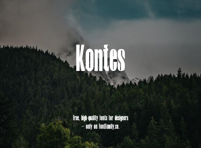 Kontes Font