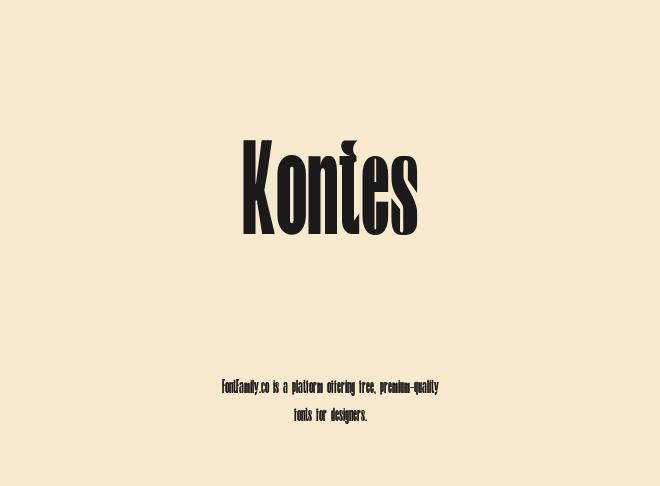 Kontes Font