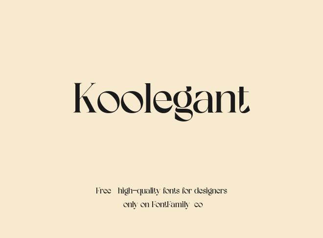 Koolegant Font