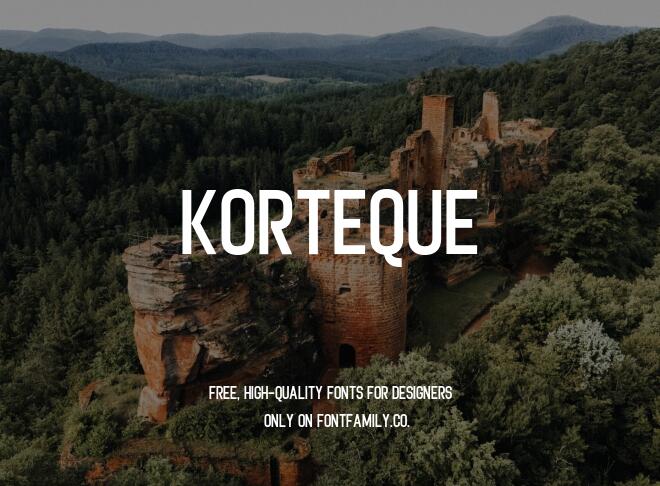 Korteque Font