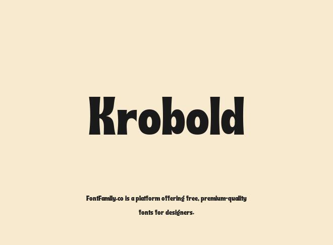 Krobold Font