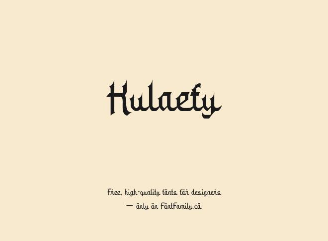 Kulaefy Font