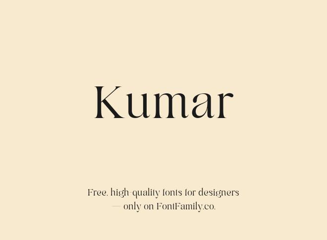 Kumar Font