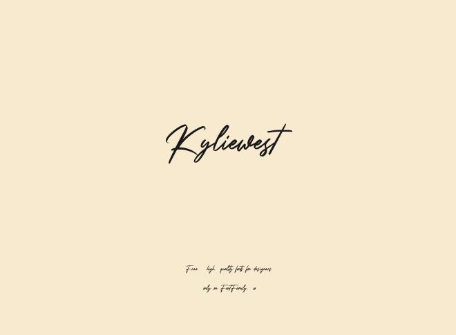 Kyliewest Font
