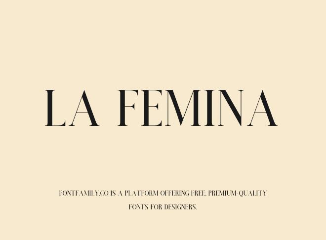 La Femina Font