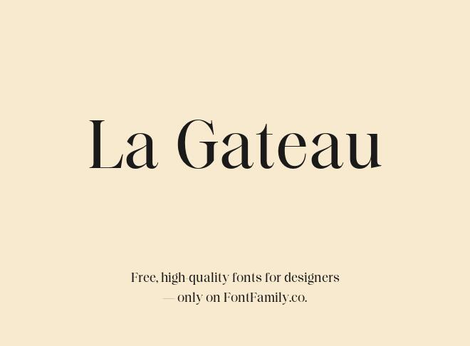 La Gateau Font