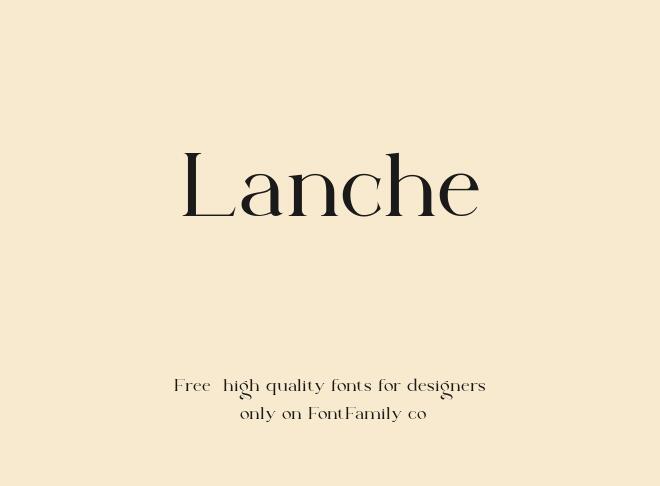 Lanche Font