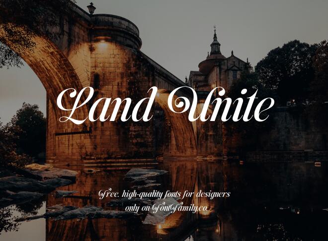 Land Unite Font