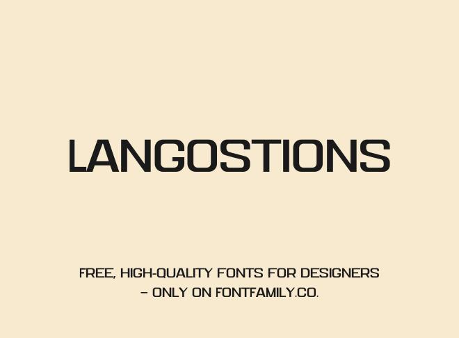 Langostions Font