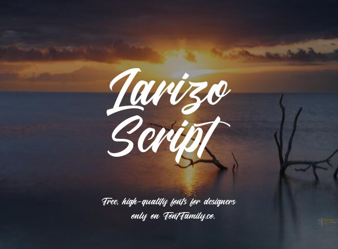 Larizo Script Font