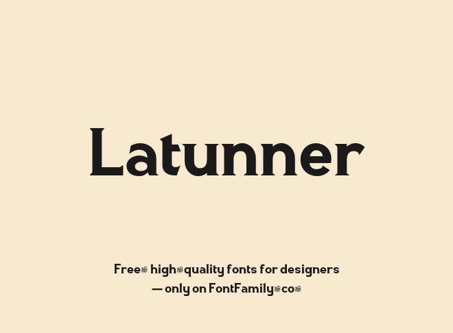 Latunner Font