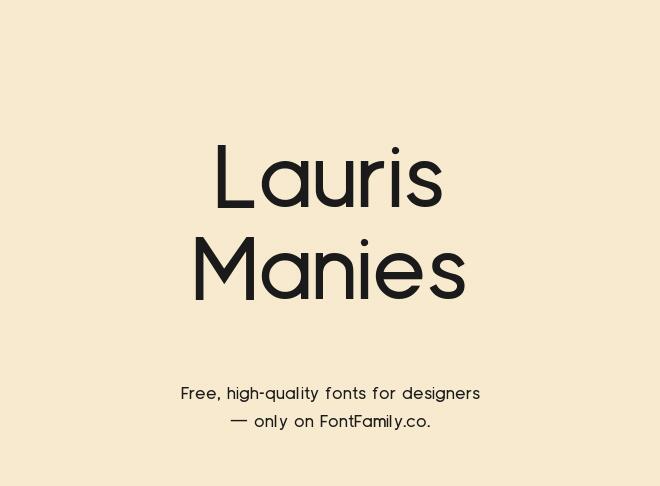 Lauris Manies Font