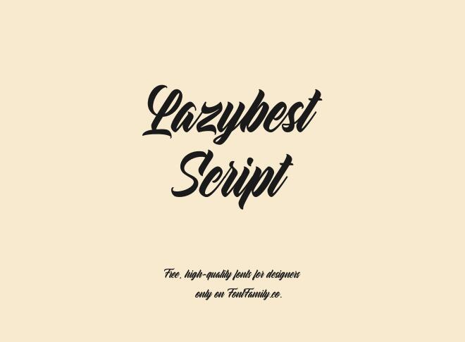 Lazybest Script Font