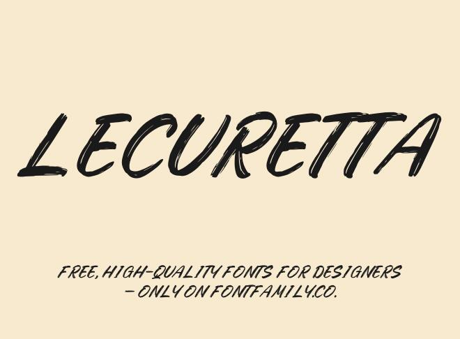 Lecuretta Font
