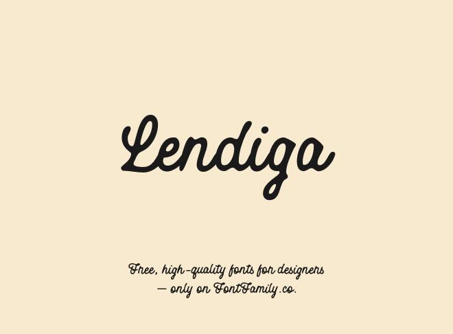 Lendiga Font