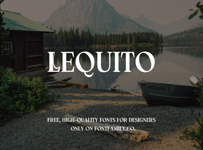 Lequito Font