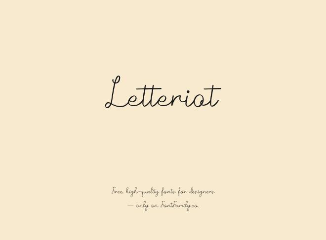 Letteriot Font