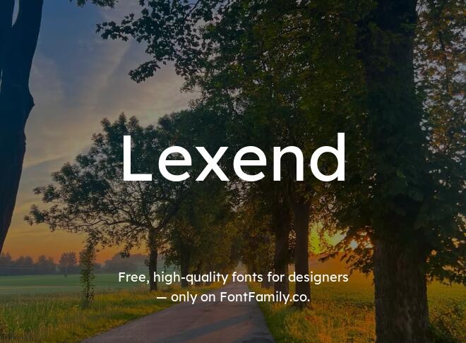 Lexend Font
