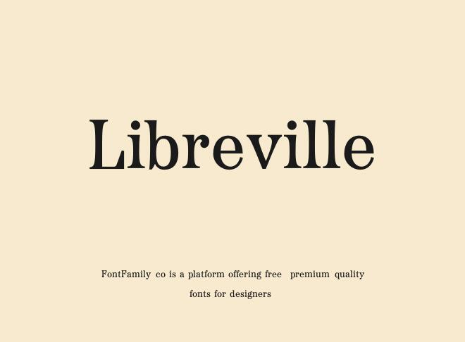 Libreville Font