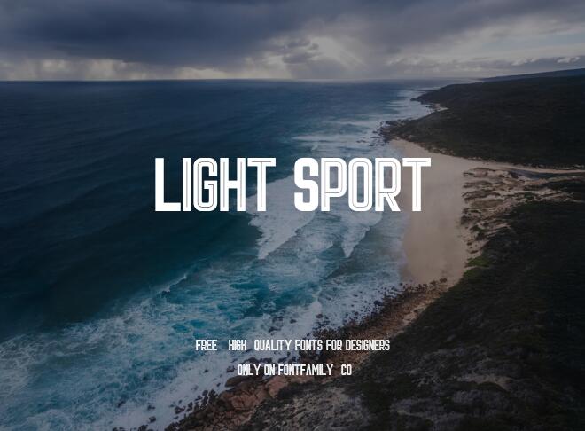 Light Sport Font