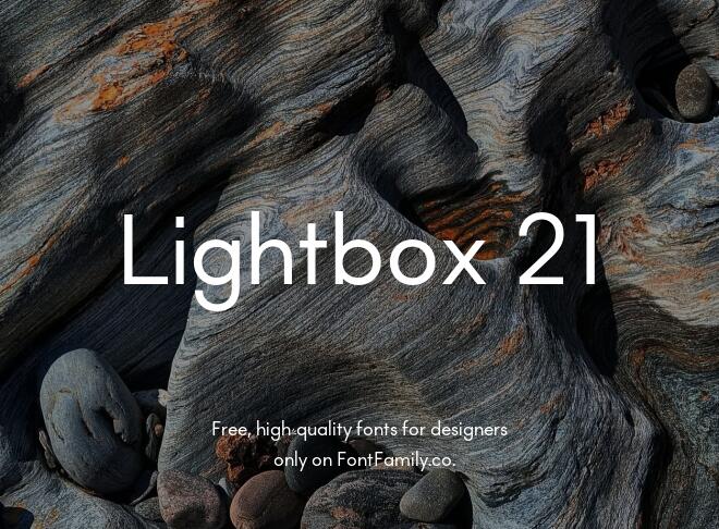 Lightbox 21 Font