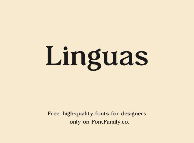 Linguas Font