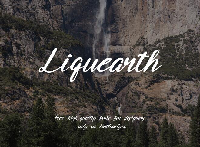 Liquearth Font