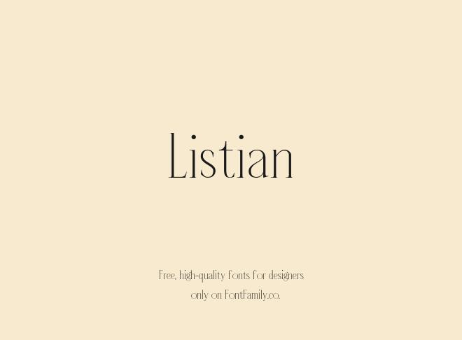 Listian Font