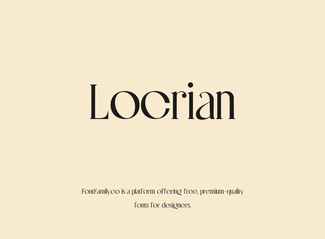 Locrian Font