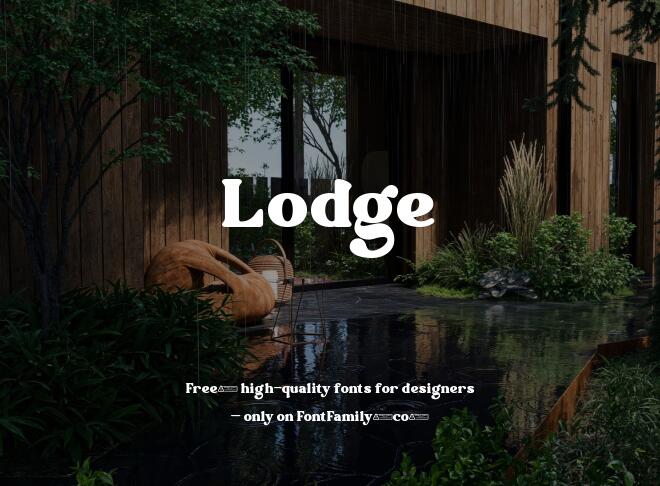 Lodge Font