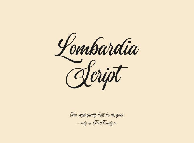 Lombardia Script Font