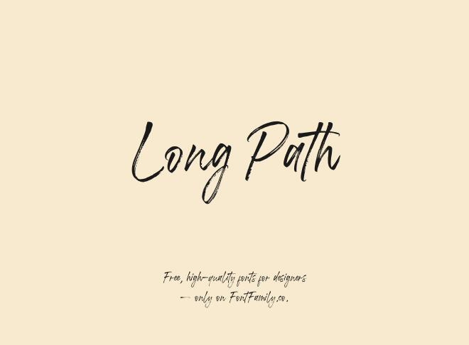Long Path Font
