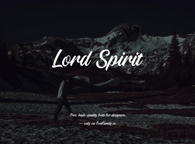 Lord Spirit Font