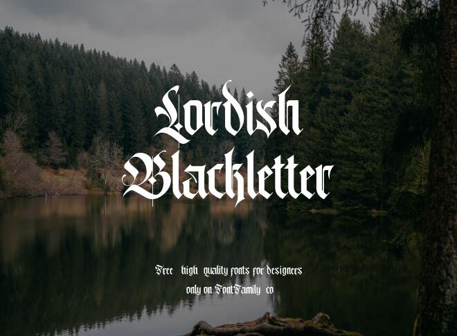 Lordish Blackletter Font