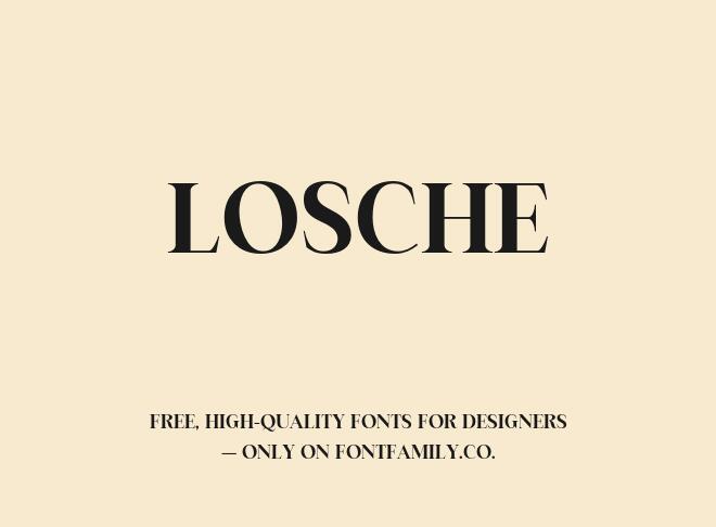 Losche Font