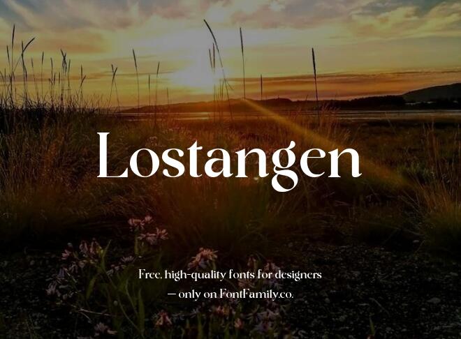 Lostangen Font