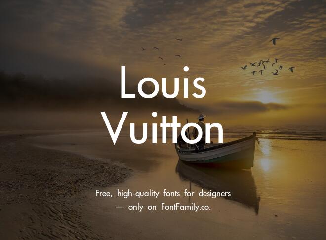 Louis Vuitton Font