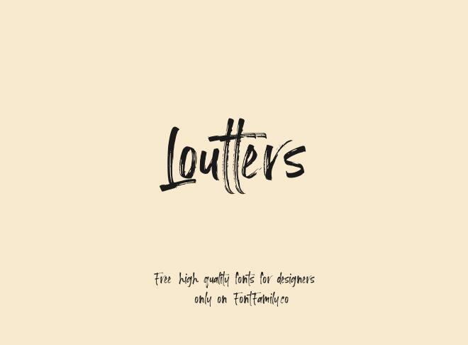 Loutters Font