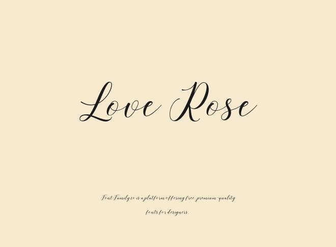 Love Rose Font