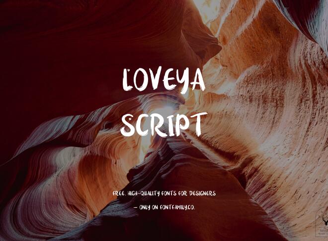 Loveya Script Font