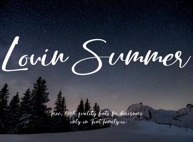 Lovin Summer Font